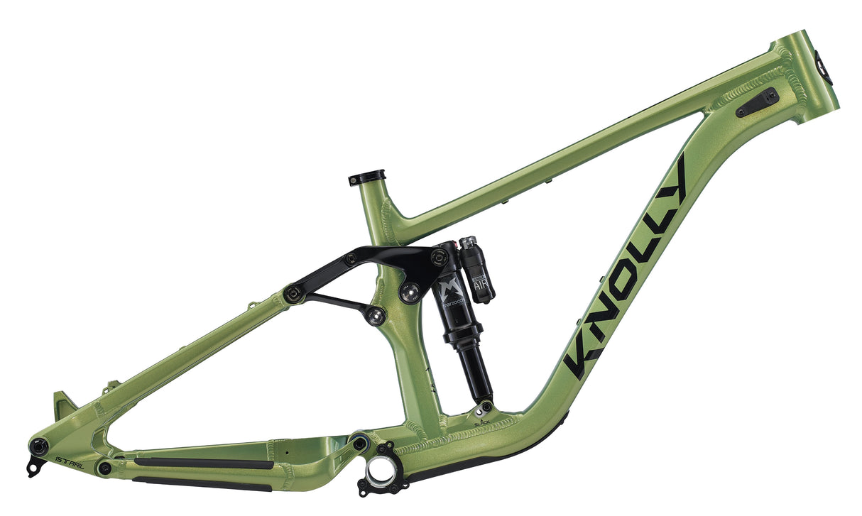2025 Knolly Warden MX Frameset w/ Fox Float X2 - The Lost Co. - Knolly - 210000008616 - Defender Green - X - Small