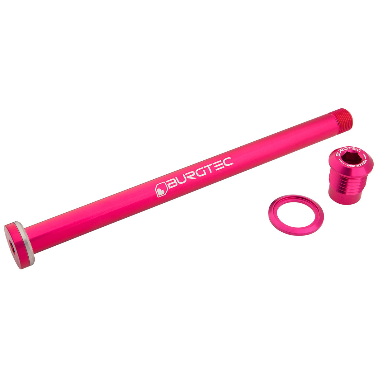 Burgtec Giant 169.5mm Rear Axle - Toxic Barbie Pink