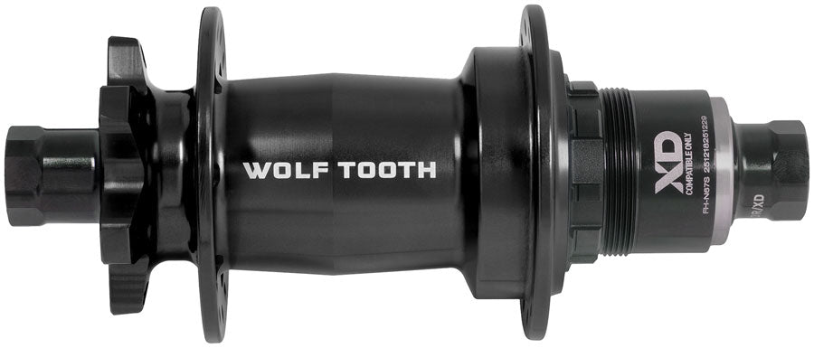 Wolf Tooth Mountain Rear Hub - 12 x 148mm 6-Bolt XD Innerdrive Ratchet 60 BLK J-Bend 32H
