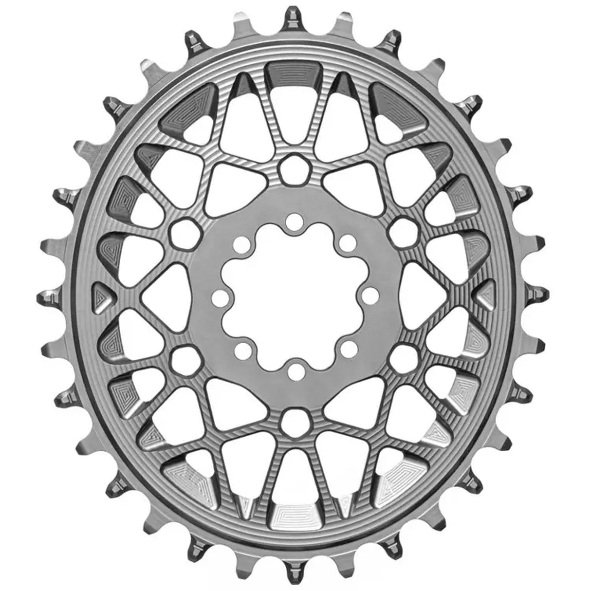 absoluteBLACK Oval SRAM T - Type DM 8 - Hole Boost Chainring 36T Titan - The Lost Co. - Absolute Black - SROVTTYPE3/36TI - 5110846006137 -