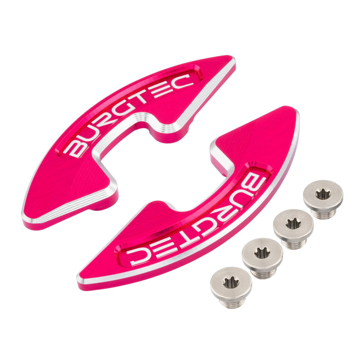 Burgtec Chainring Bash Guard - Double - Toxic Barbie Pink - The Lost Co. - Burgtec - 13809 - 724901937622 -