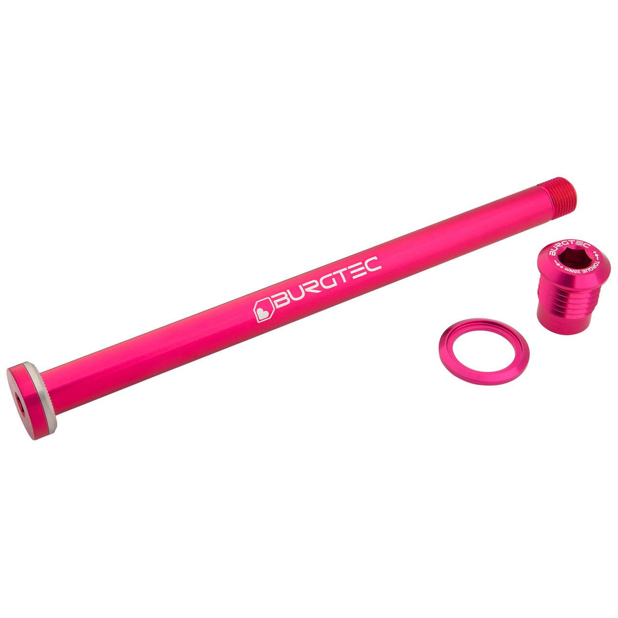 Burgtec Giant 169.5mm Rear Axle - Toxic Barbie Pink - The Lost Co. - Burgtec - 14659 - 724901938117 -