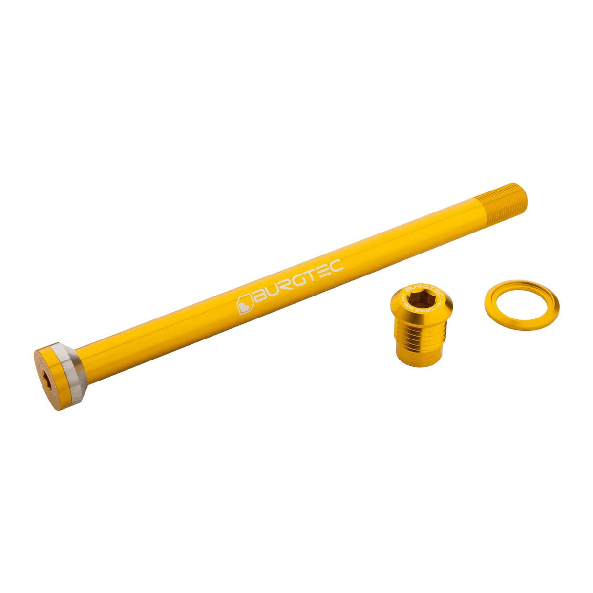 Burgtec Propain 175mm Rear Axle - Burgtec Bullion Gold - The Lost Co. - Burgtec - 12518 - 724901936465 -