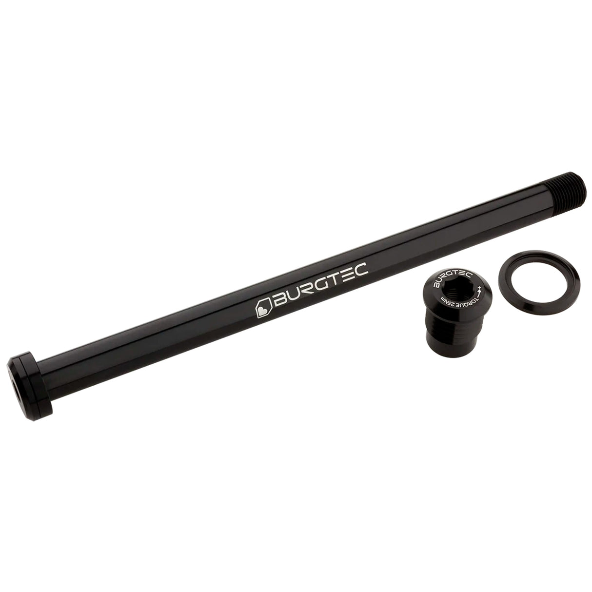 Burgtec Rear Axle - 180mm x 12mm 1.00mm Pitch - Burgtec Black - The Lost Co. - Burgtec - 10161 - 764283661852 -