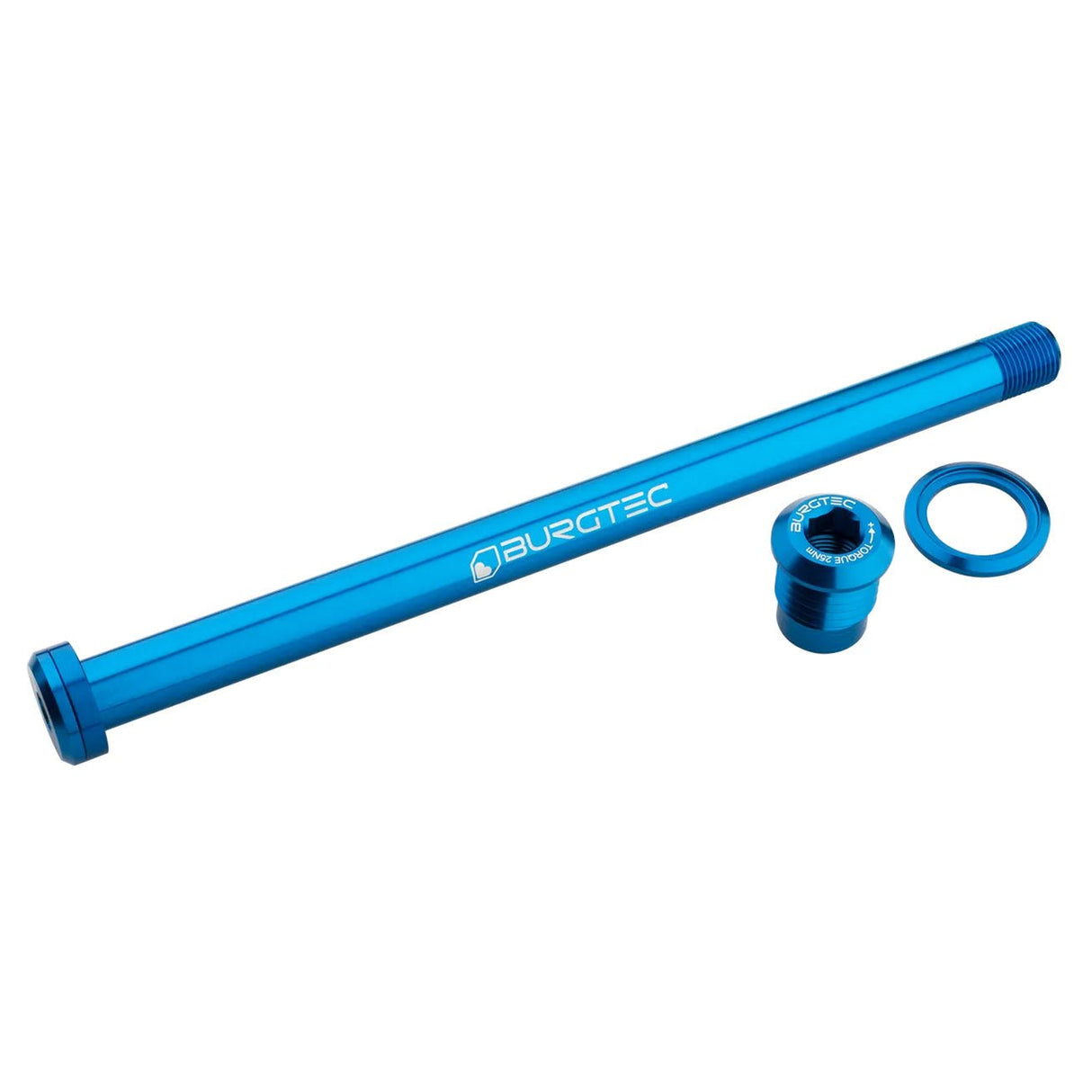 Burgtec Rear Axle - 180mm x 12mm 1.00mm Pitch - Deep Blue - The Lost Co. - Burgtec - 10163 - 764283661876 -