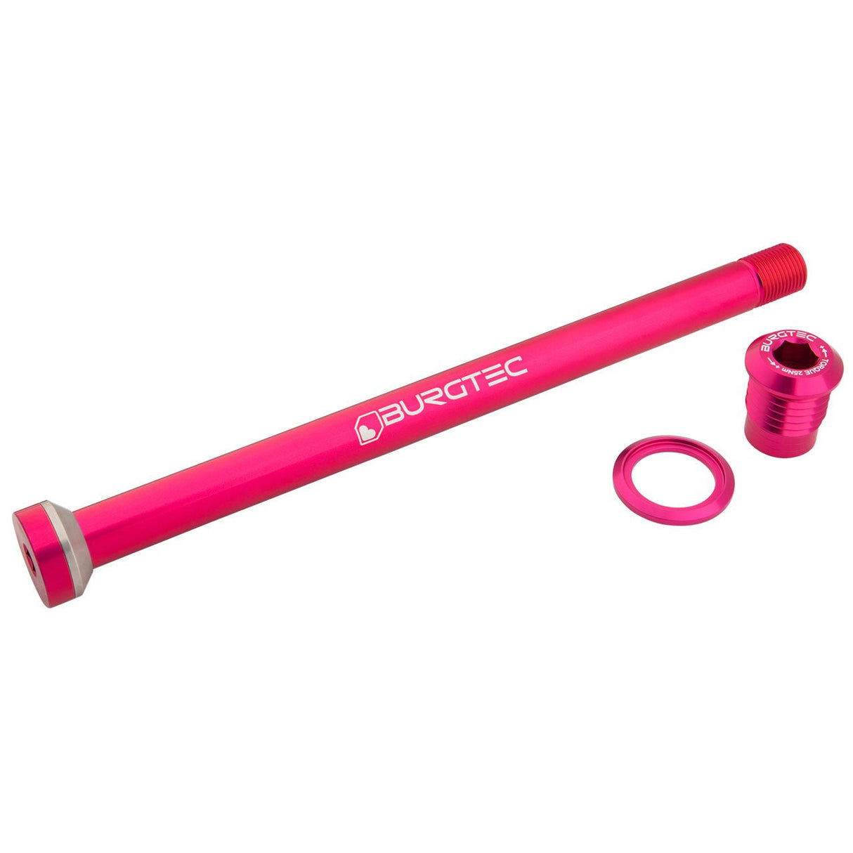 Burgtec Rear Axle - Amflow 174mm - Toxic Barbie Pink - The Lost Co. - Burgtec - 15059 - 724901938384 -
