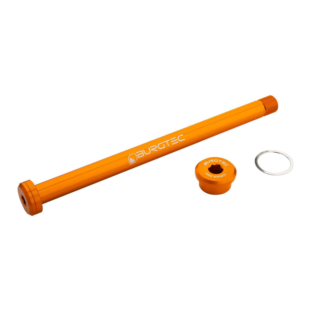 Burgtec Rocky Mountain 173mm Rear Axle - Iron Bro Orange - The Lost Co. - Burgtec - 12216 - 724901936243 -