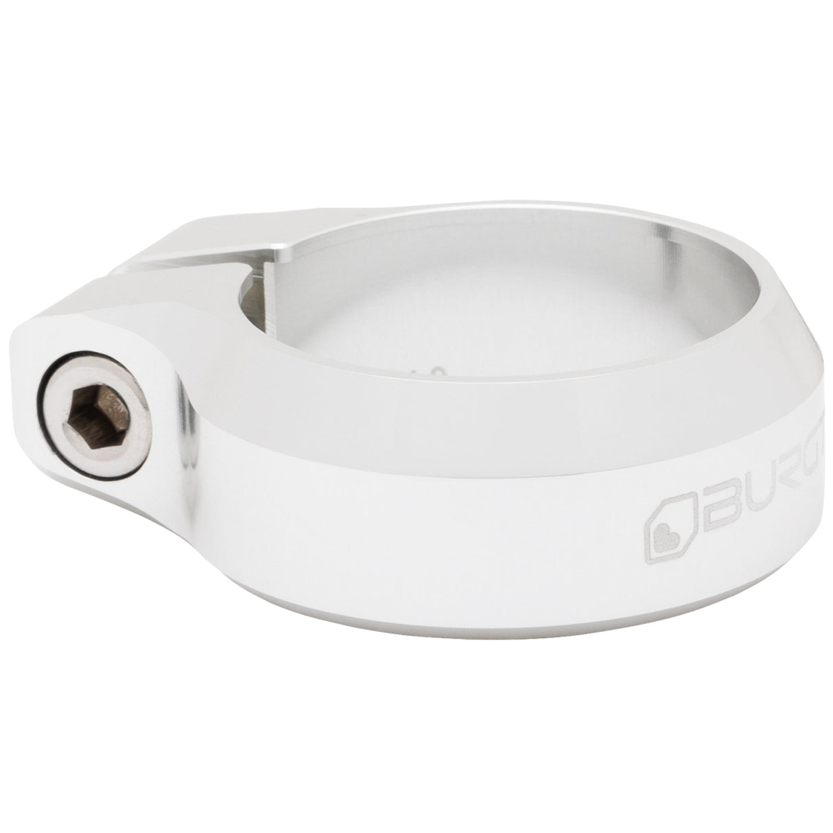 Burgtec Seat Clamp - 34.9mm - Rhodium Silver - The Lost Co. - Burgtec - 10517 - 764283658609 -