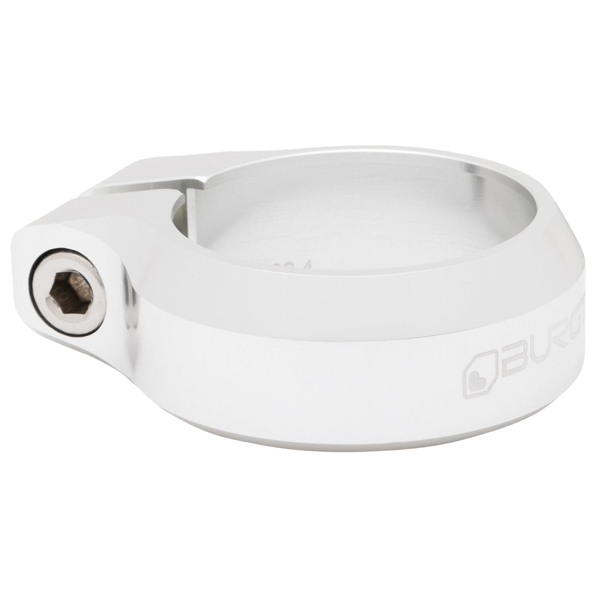 Burgtec Seat Clamp - 36.4mm - Rhodium Silver - The Lost Co. - Burgtec - 10537 - 764283658692 -