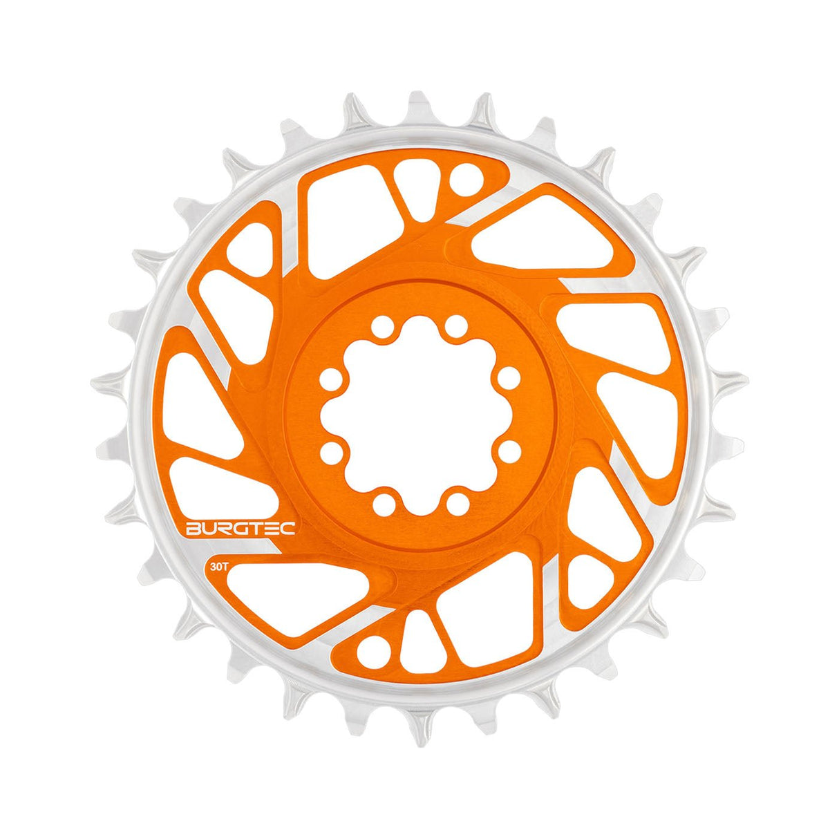 Burgtec T - Type Chainring - 30t - SRAM 8 - Bolt - Orange - The Lost Co. - Burgtec - 13197 - 724901937042 -