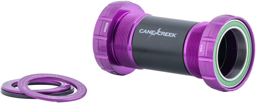 Cane Creek Hellbender 70 Bottom Bracket - 30mm Spindle - Purple - The Lost Co. - Cane Creek - BAI0143PP - 840226018706 -