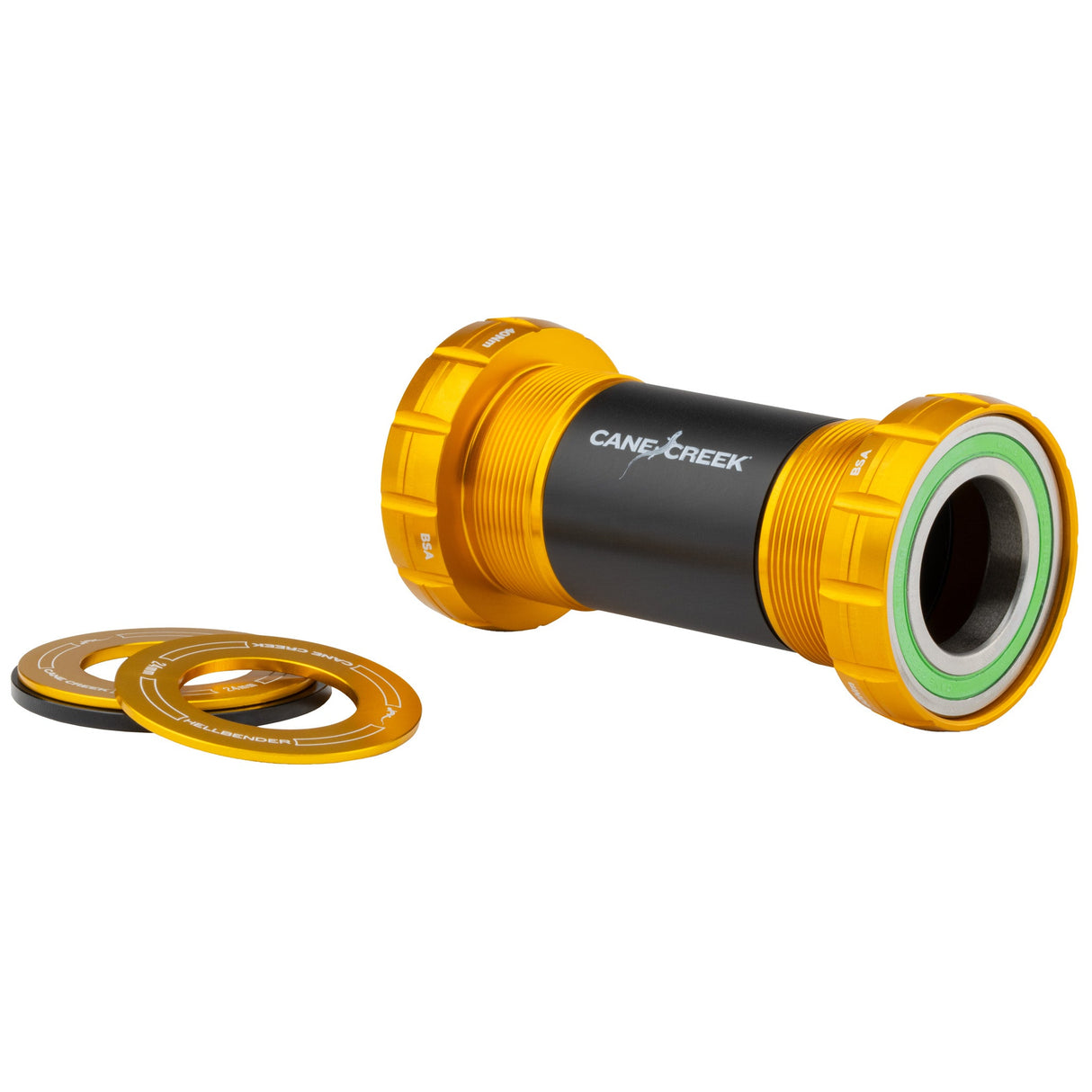Cane Creek Hellbender - 70 BSA - 24mm Spindle - 68/73mm - Gold - The Lost Co. - Cane Creek - BAI0186GD - 840226113425 -