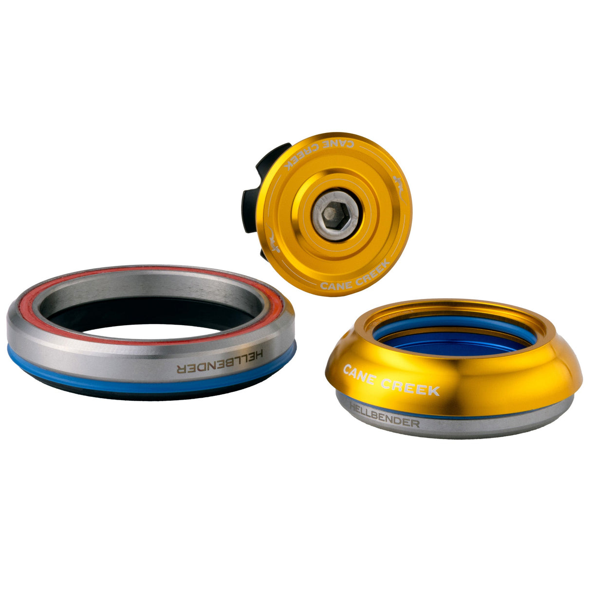 Cane Creek Hellbender 70-Series Headset - IS42/28.6|IS52/40 - Gold - The Lost Co. - Cane Creek - BAA1189GD - 840226119601 - -