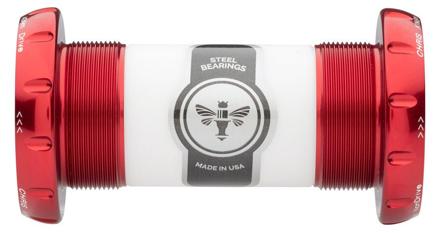 Chris King ThreadFit 30 Bottom Bracket Fit Kit 3 - English For 30mm Spindles - Red - The Lost Co. - Chris King - FR0811-3 - 841529102680 -