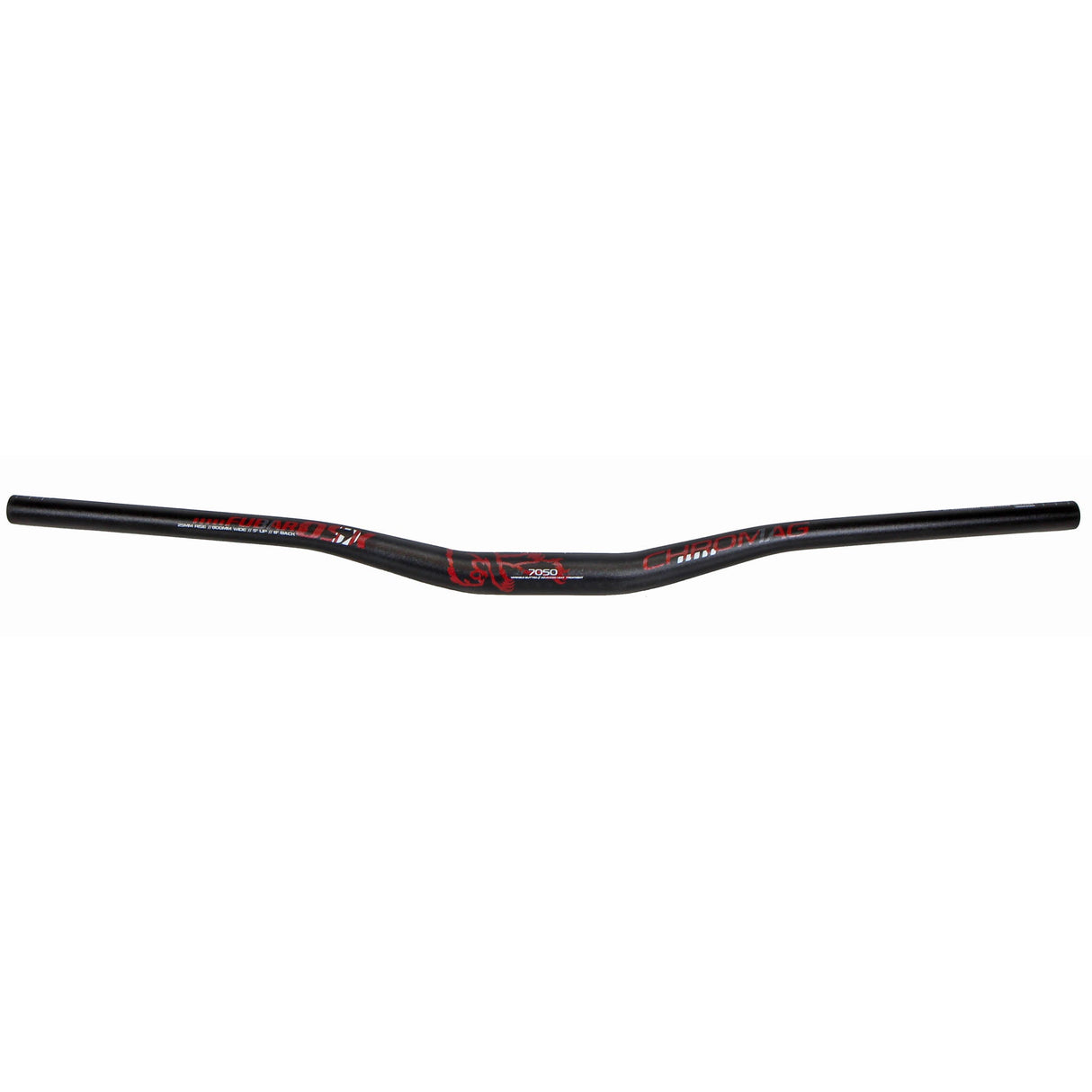 Chromag Fubars OSX Bar - 31.8mm - 25mm Rise - 800mm Width - Black/Red - The Lost Co. - Chromag - 110-004-051 - 826974023681 -
