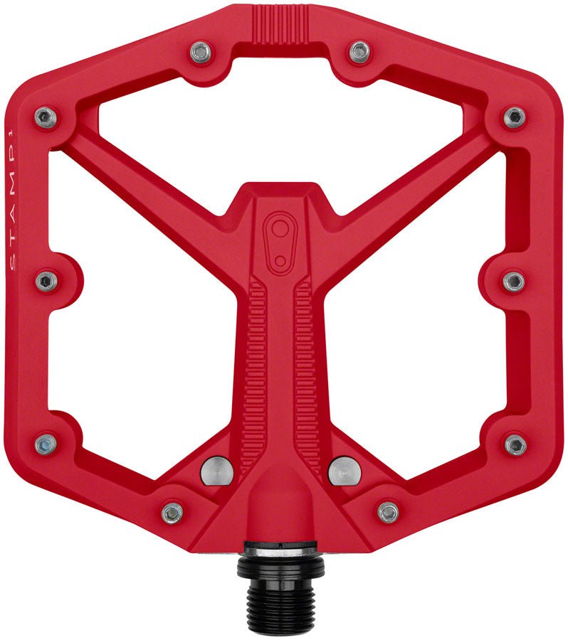 Crank Brothers Stamp 1, Gen 2 Pedals - Large - Red - The Lost Co. - Crank Brothers - 16811 - 641300168115 -