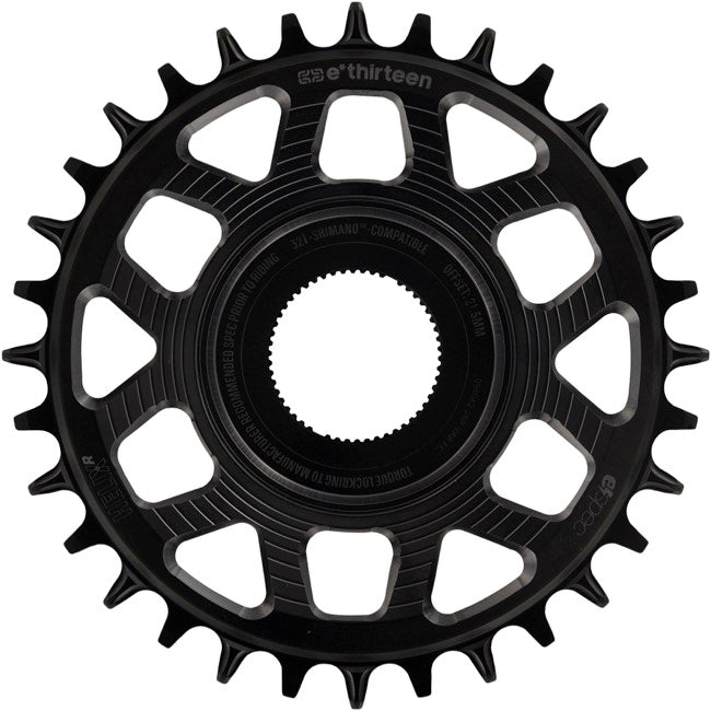 E*thirteen Helix R e*spec 32t Shimano EP8 Chainring - Black - The Lost Co. - E*thirteen - CR5HRA-112 - 4711280343669 -