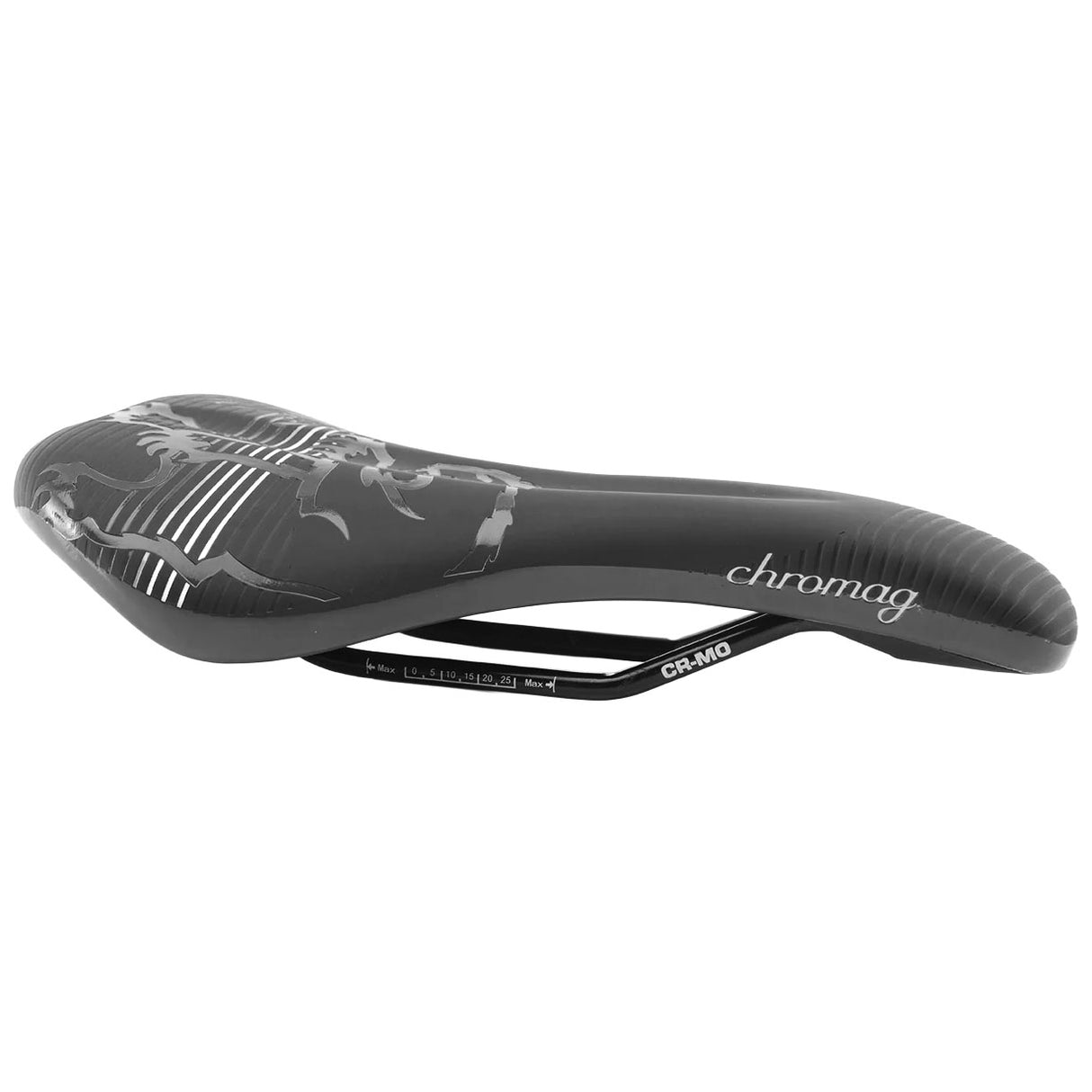 Chromag Juniper Saddle CrMo Rails - Black