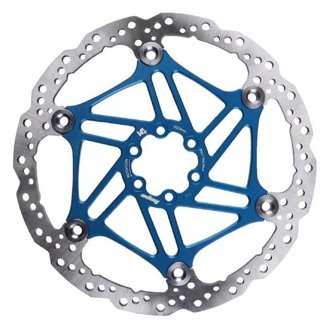 Hope V4 Vented Disc Rotor - 6 - Bolt - 220mm - Blue - The Lost Co. - Hope - HBSP4342206VB - 5056454911527 -