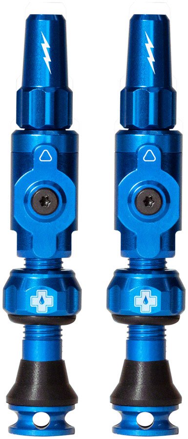 Muc - Off Big Bore Lite Tubeless Valve Stems - 30mm Length - Pair - Blue - The Lost Co. - Muc - Off - 21120 - 5037835219876 -