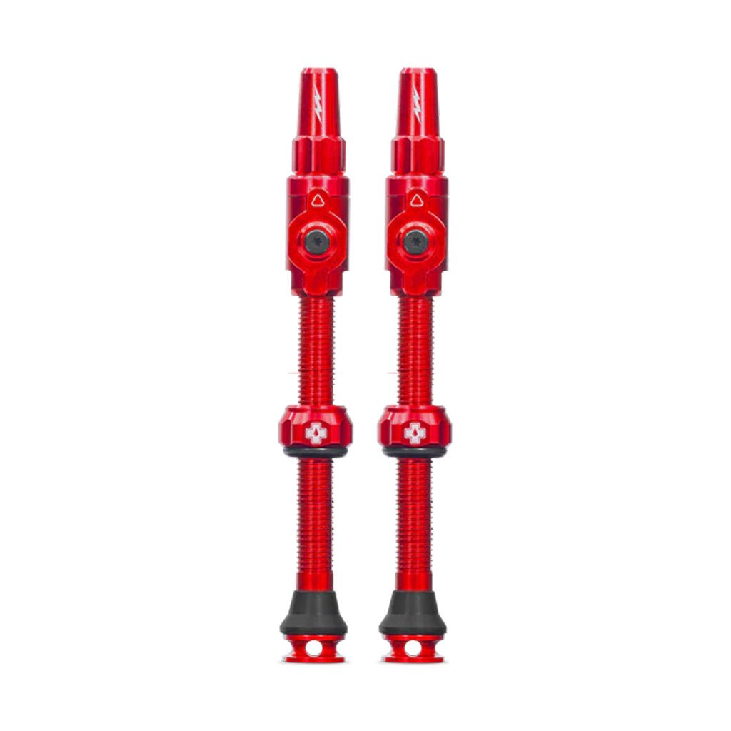 Muc - Off Big Bore Lite Tubeless Valve Stems - 75mm Length - Pair - Red - The Lost Co. - Muc - Off - 21154 - 5037835220223 -