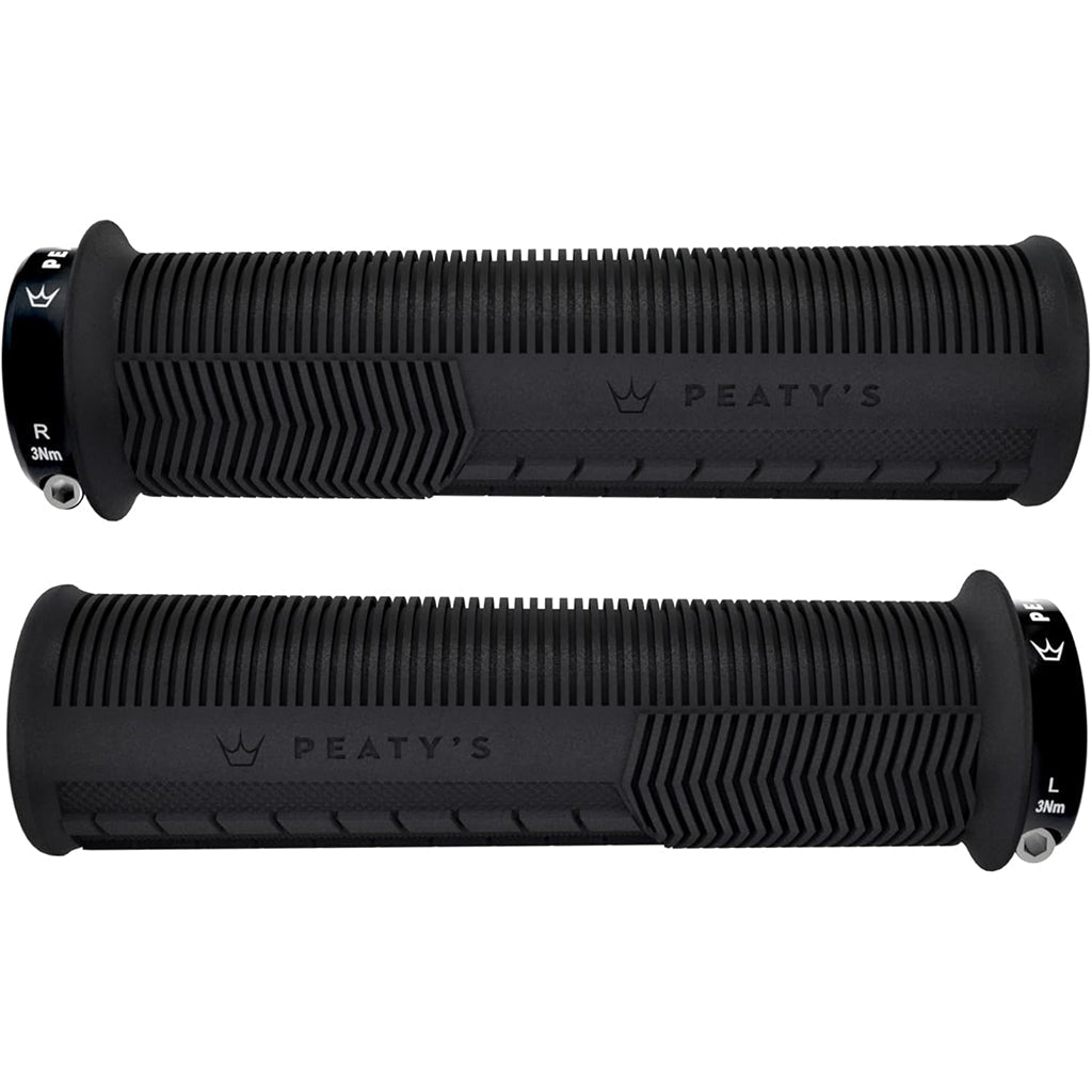 Peaty's Mushroom Thick Lock - On Grips - Black - The Lost Co. - Peaty's - PGM - MSH - THK - BLK - 20 - 5060541588097 -