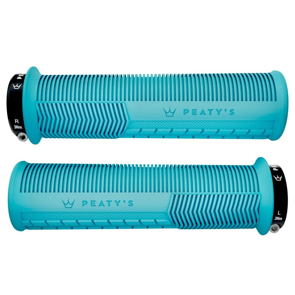 Peaty's Mushroom Thick Lock - On Grips - Turquoise - The Lost Co. - Peaty's - PGM - MSH - THK - TRQ - 20 - 5060541588127 -