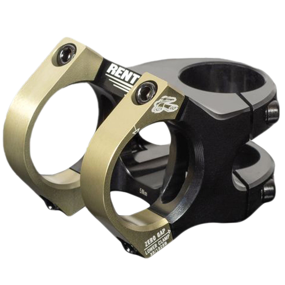 Renthal V2 Apex Stem (35.0) 50mm Black/Gold - The Lost Co. - Renthal - STM128-02-005-01 - 765442165235 -