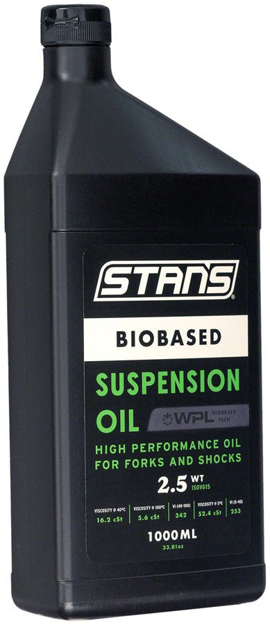 Stans Biobased Suspension Oil - 2.5WT 1L - The Lost Co. - Stans No Tubes - LC0009 - 847746066170 -