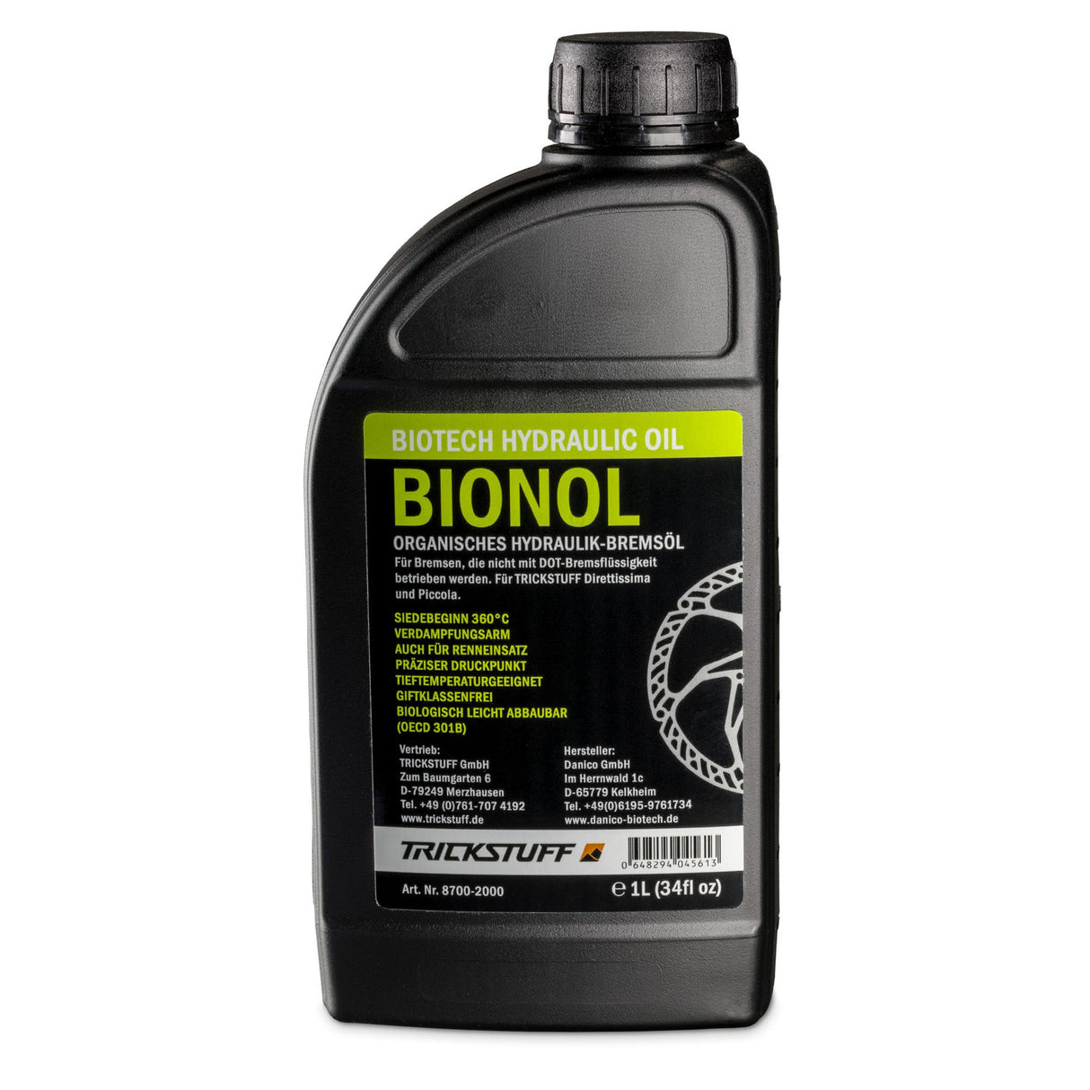 Trickstuff Bionol Brake Fluid 1 Liter Bottle - The Lost Co. - Trickstuff - BSQX010BN0000S - 648294045613 -