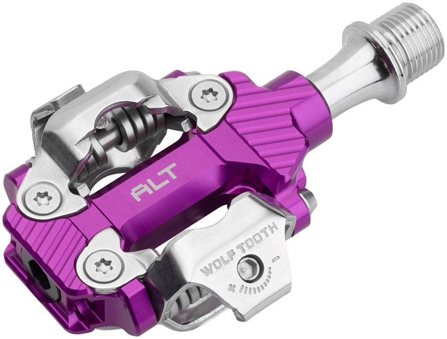 Wolf Tooth ALT XC Pedals - Ultraviolet - The Lost Co. - Wolf Tooth - ALT-CLPS-PRU - 810159401968 -