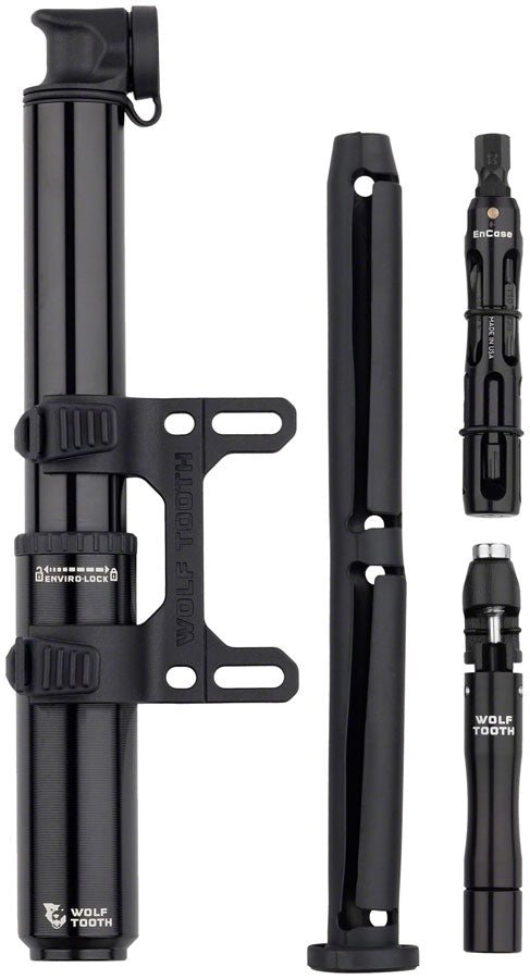 Wolf Tooth Encase Pump w/ Chain Tool and Tire Plug Tool - 85cc - The Lost Co. - Wolf Tooth Components - ENCASE - P85 - KTONE - 810159400060 -
