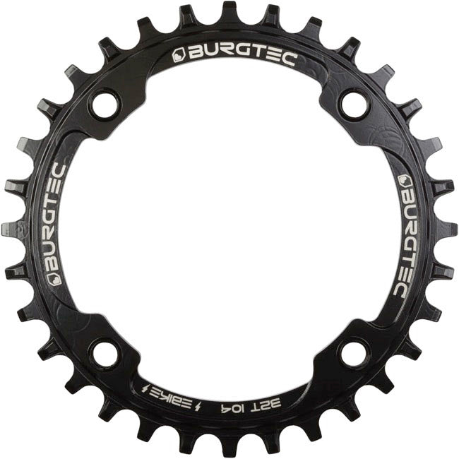 Burgtec E-Bike Steel Thick Thin Chainring - 104MM BCD - Inside Fit - 34T- Black - The Lost Co. - Burgtec - B-BG5051 - 712885686681 - -