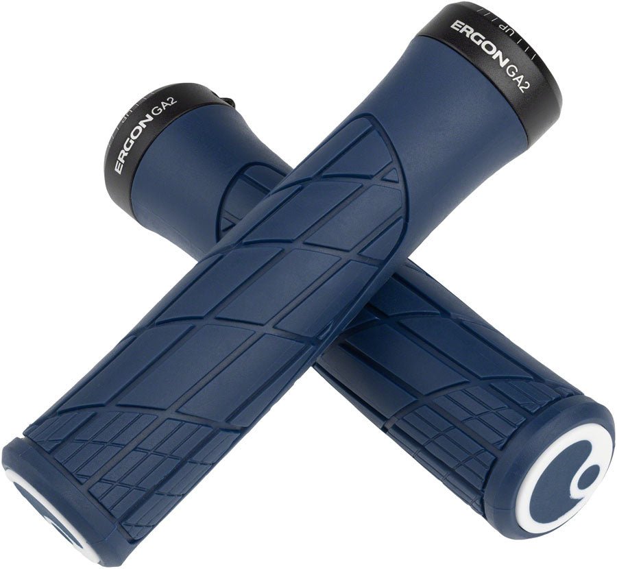 Ergon GA2 Grips - Nightride Blue Lock-On - The Lost Co. - Ergon - HT2275 - 4260477068873 - -