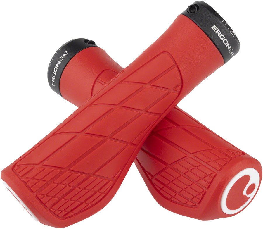 Ergon GA3 Grips - Risky Red Lock-On Large - The Lost Co. - Ergon - HT2287 - 4260477068736 - -
