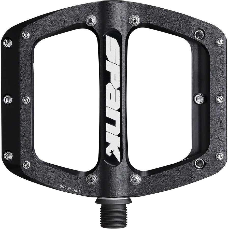 Spank Spoon 90 Pedals - Platform Aluminum 9/16" 90mm Wide Black - The Lost Co. - Spank - PD0157 - 4710155967146 - -