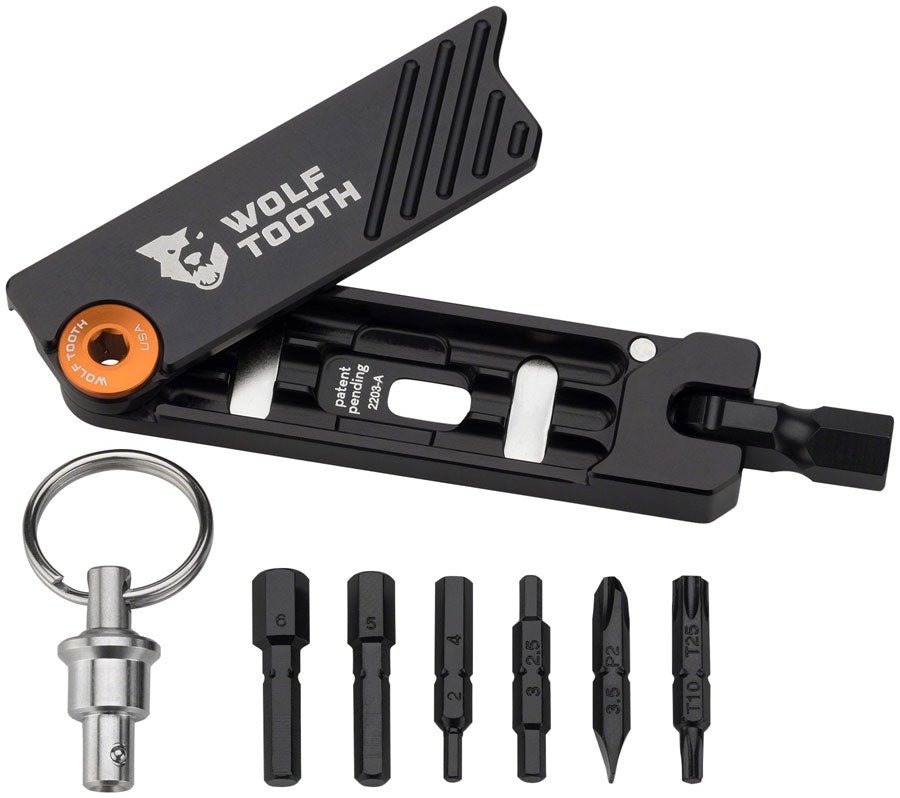 Wolf Tooth 6-Bit Hex Wrench Multi-Tool with Keyring - Green - The Lost Co. - Wolf Tooth - TL0135 - 810006805833 - -