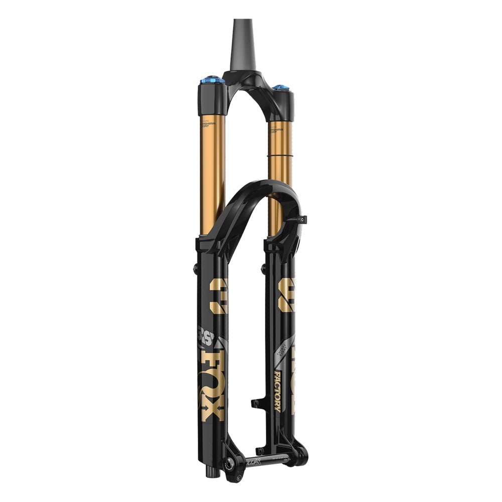2025 Fox 38 Factory Fork - Kashima - 27.5" - Shiny Black - GRIP X2 - The Lost Co. - Fox Racing Shox - 910 - 21 - 308 - 821973490816 - 170 mm - 