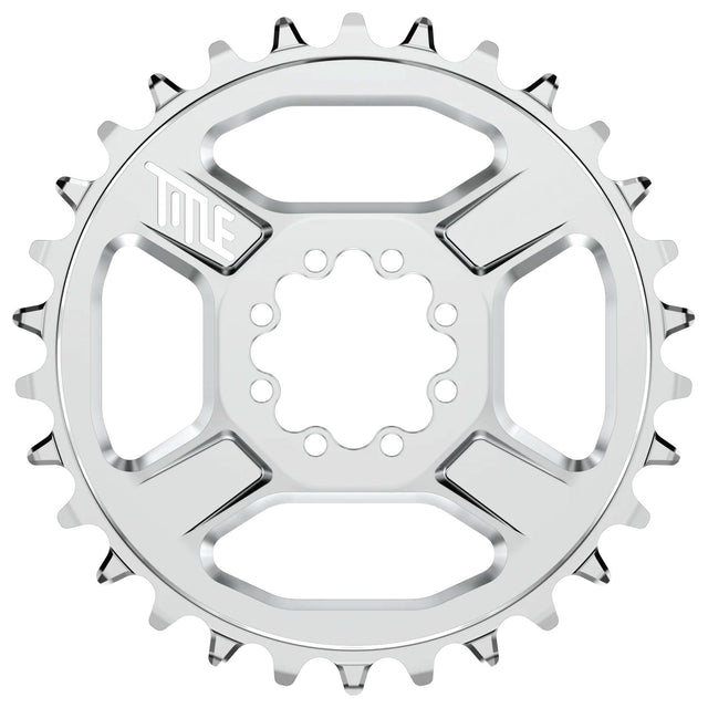 Title CR1 Chainring 30t 3mm offset 8 Bolt T-Type Chrome