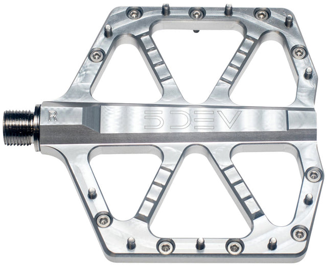5DEV Jumpline Pedals - Platform Aluminum 9/16" Raw