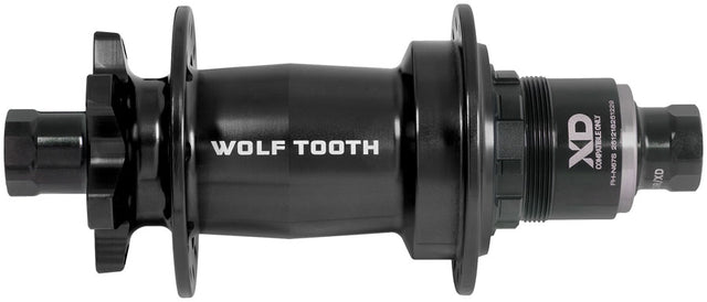 Wolf Tooth Mountain Rear Hub - 12 x 148mm 6-Bolt XD Innerdrive Ratchet 60 BLK J-Bend 32H