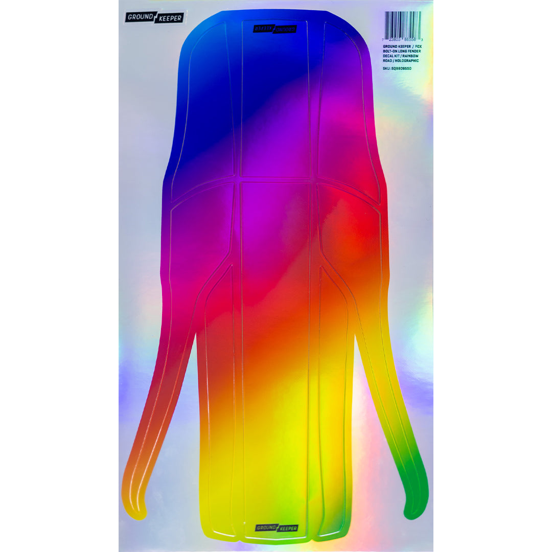 Metallic Fox 36/38 Long Bolt-On Fender Decal Kit