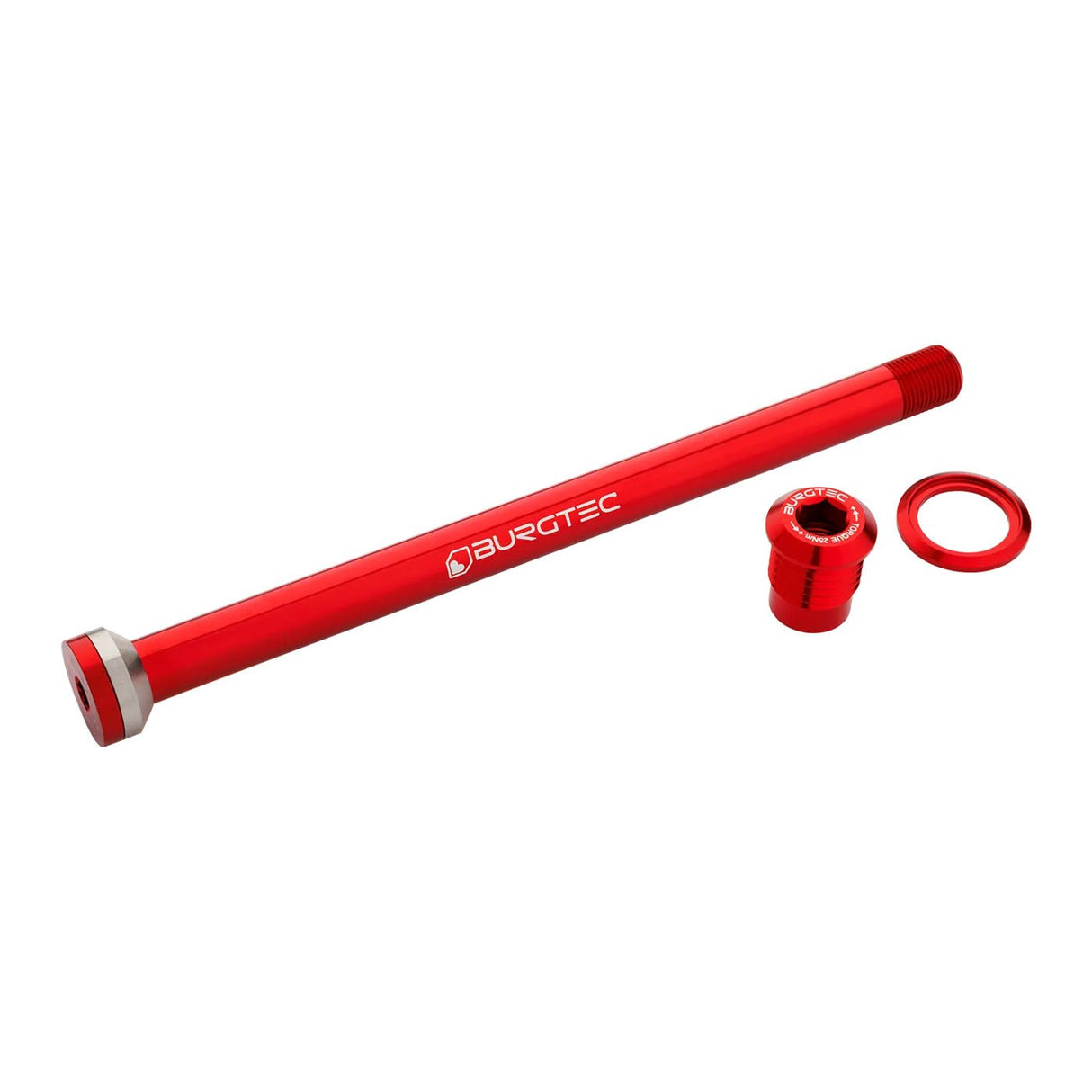 Burgtec Canyon 173mm Rear Axle - Race Red - The Lost Co. - Burgtec - 11322 - 724901935413 - 