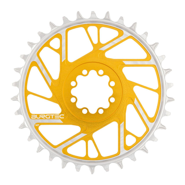 Burgtec Chainring - 34t - 3mm Offset - 8 Bolt - Gold - The Lost Co. - Burgtec - 13209 - 724901937141 - 