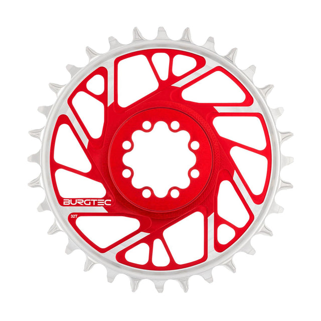 Burgtec T - Type Chainring - 32t - SRAM 8 - Bolt - Red - The Lost Co. - Burgtec - 13178 - 724901936892 - 