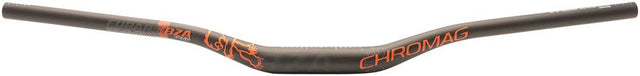 Chromag BZA Handlebar - 35mm - 15mm Rise - 800mm Width - Black/Orange - The Lost Co. - Chromag - 110-007-013 - 826974023476 - 