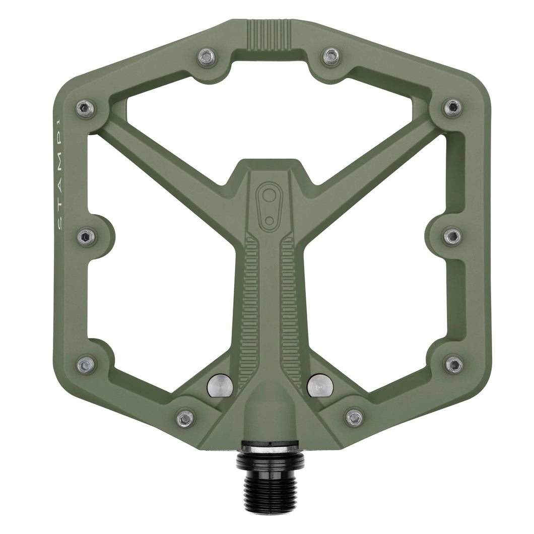 Crank Brothers Stamp 1, Gen 2 Pedals - Large - Green - The Lost Co. - Crank Brothers - 16819 - 641300168191 - 