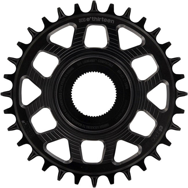 E*thirteen Helix R e*spec 32t Shimano EP8 Chainring - Black - The Lost Co. - E*thirteen - CR5HRA-112 - 4711280343669 - 