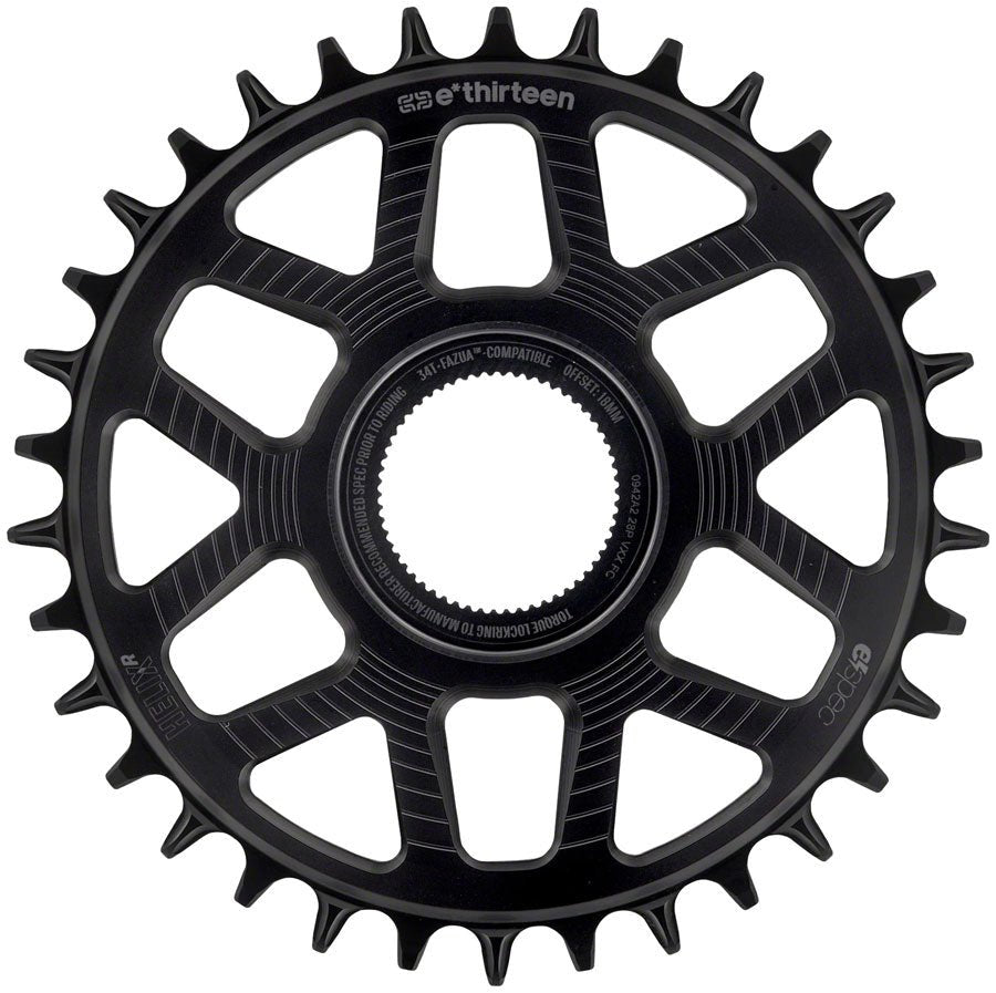 e*thirteen Helix Race e*spec Fazua Ride 60 Direct Mount Chainring - 18mm Offset 34T - The Lost Co. - e*thirteen - CR5HRA-105 - 4711280343591 - 