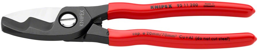 Knipex Cable Shears with Twin Cutting Edge - 8" - The Lost Co. - Knipex - 95 11 200 SBA - 843221000332 - 